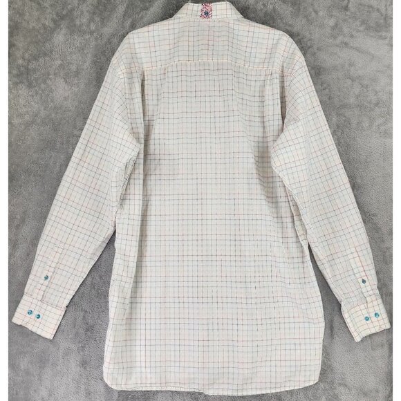 Luchiano Visconti Shirt Mens XLT Multicolor Striped Preppy Button Up Long Sleeve - Picture 2 of 11